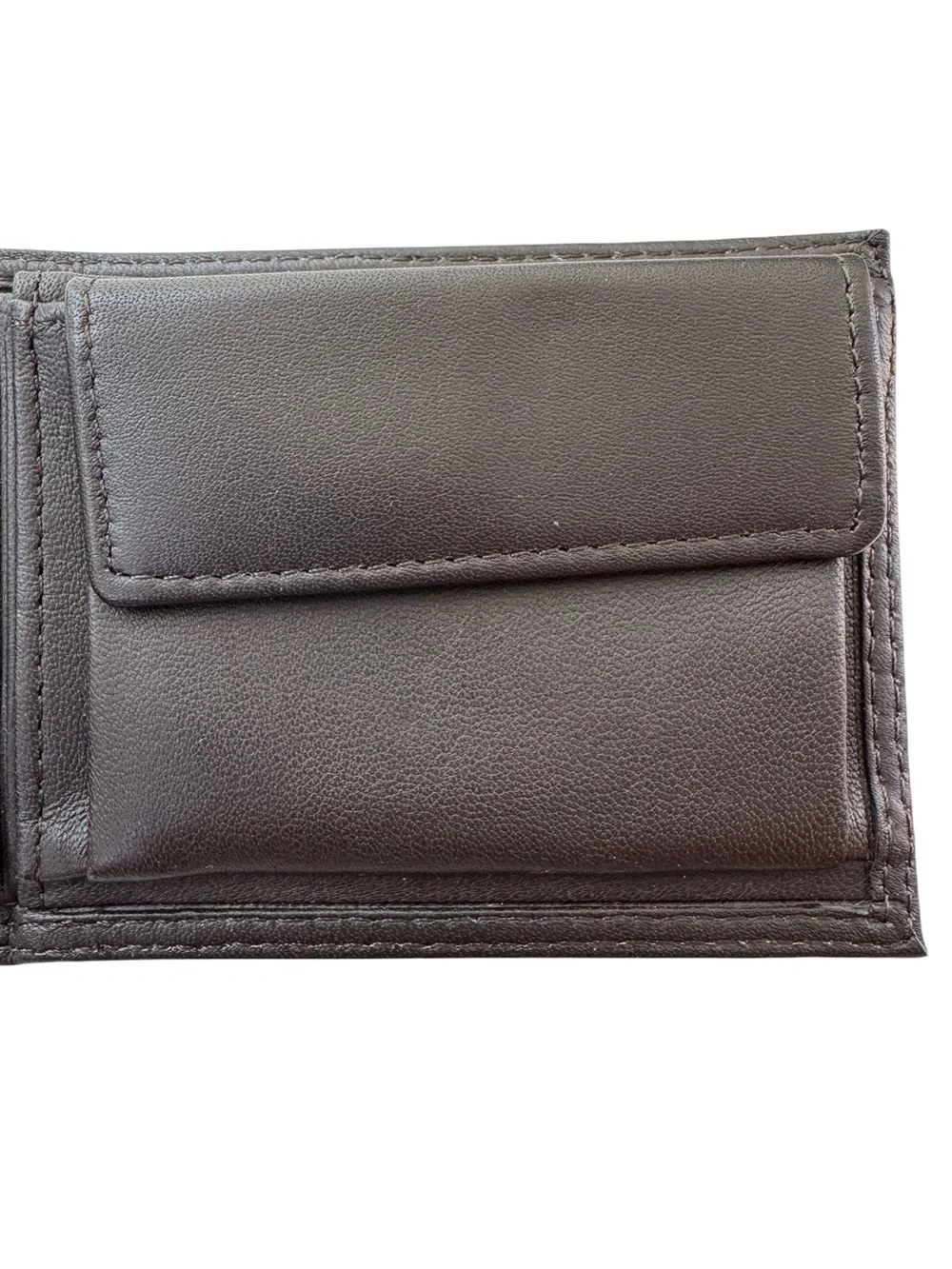 NWT Buxton Men’s Emblem Zip Convertible Nappa Lambskin Wallet Brown